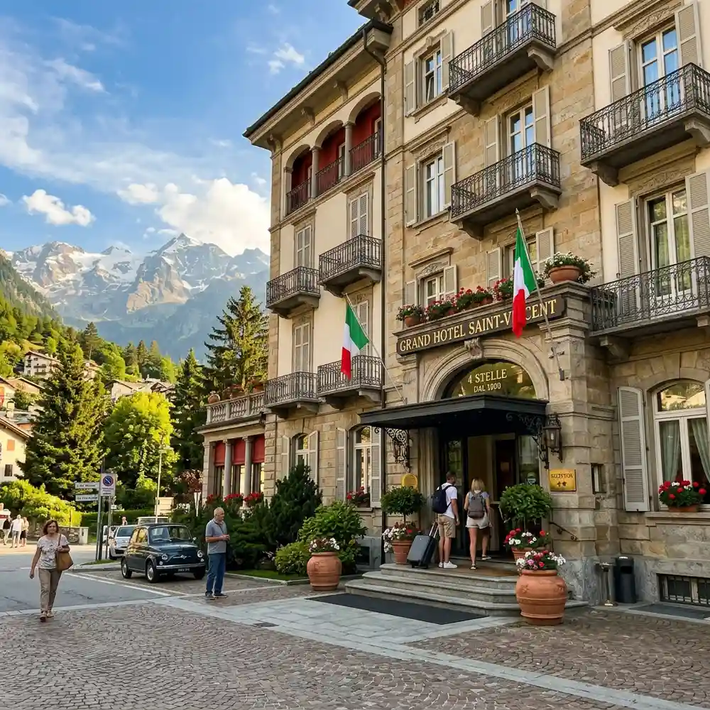 Ingresso del Parc Hotel Billia
